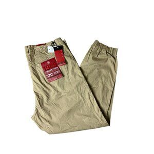 Jordan Craig Joggers Pants Mens Size 42x32 Tan Khaki Cotton Pockets Tapered Leg